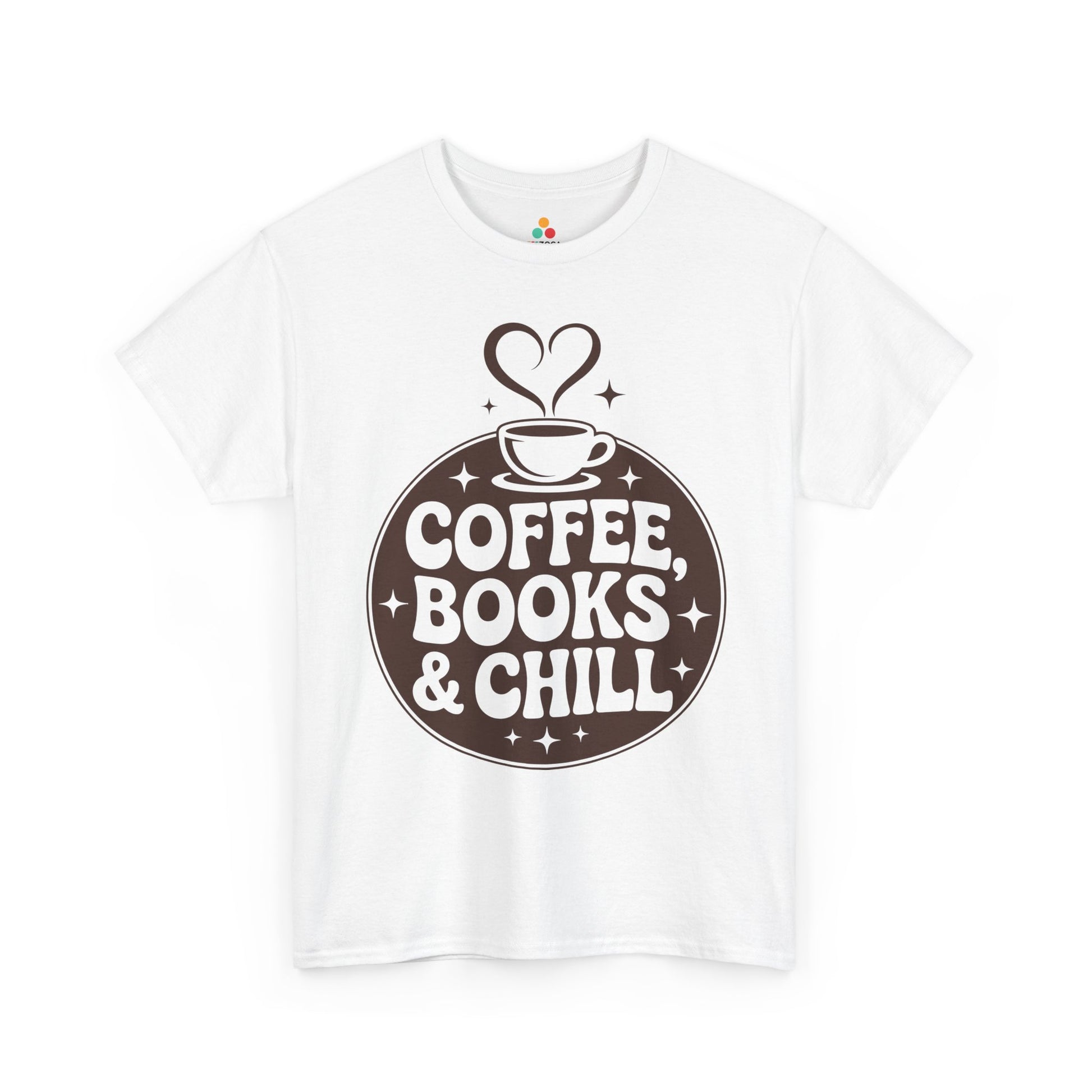 Coffee Books & Chill Retro Aesthetic Unisex T-shirt | TEEZOCA 