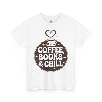 Coffee Books & Chill Retro Aesthetic Unisex T-shirt | TEEZOCA 