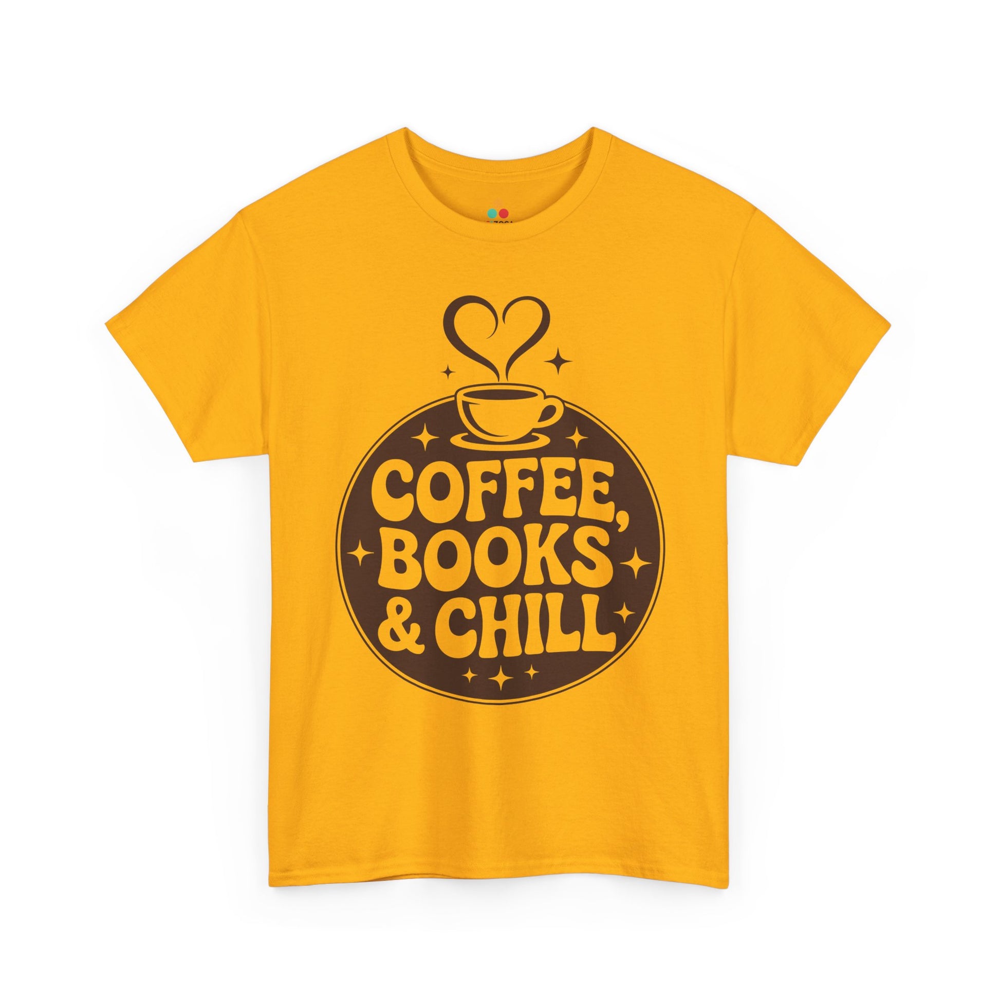 Coffee Books & Chill Retro Aesthetic Unisex T-shirt | TEEZOCA 