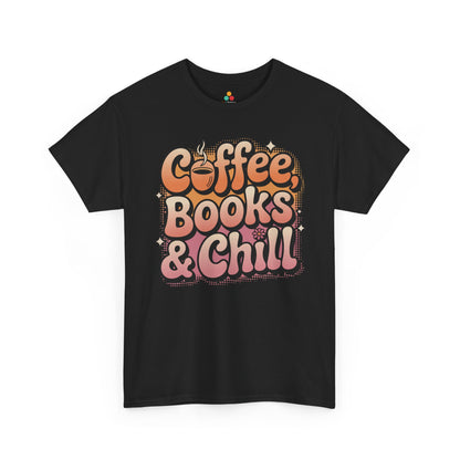 Coffee Books & Chill Retro Aesthetic Unisex T-shirt | TEEZOCA 