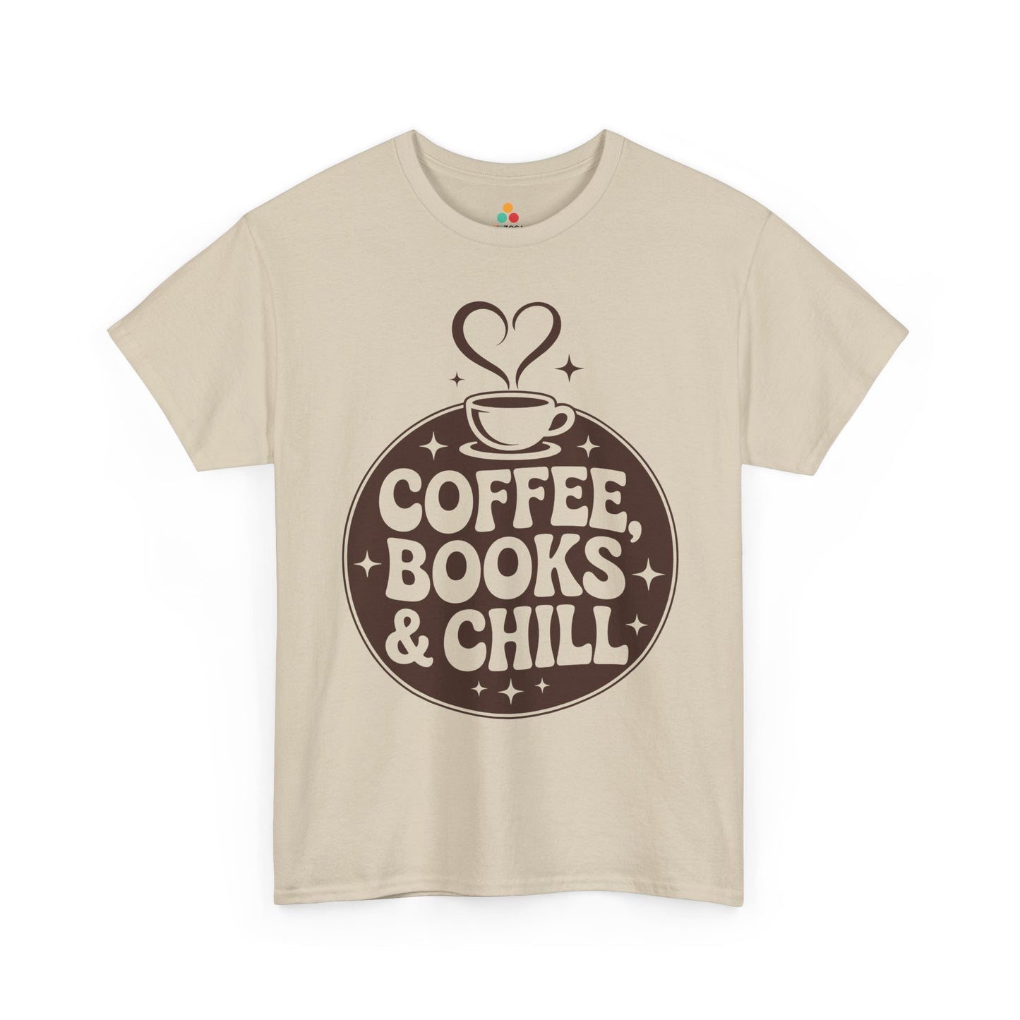 Coffee Books & Chill Retro Aesthetic Unisex T-shirt | TEEZOCA 