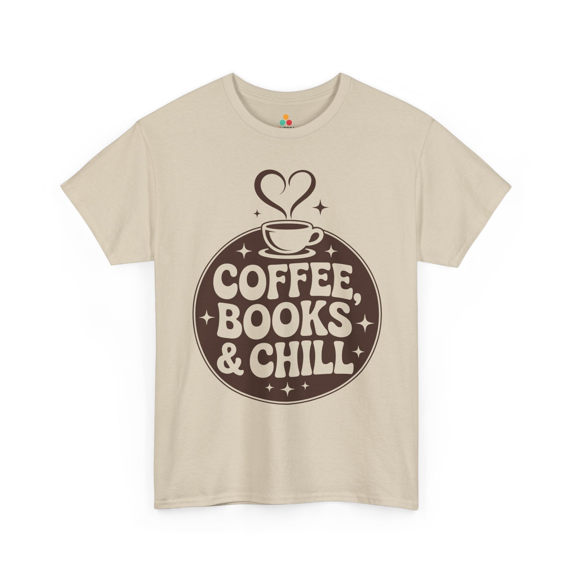 Coffee Books & Chill Retro Aesthetic Unisex T-shirt | TEEZOCA 
