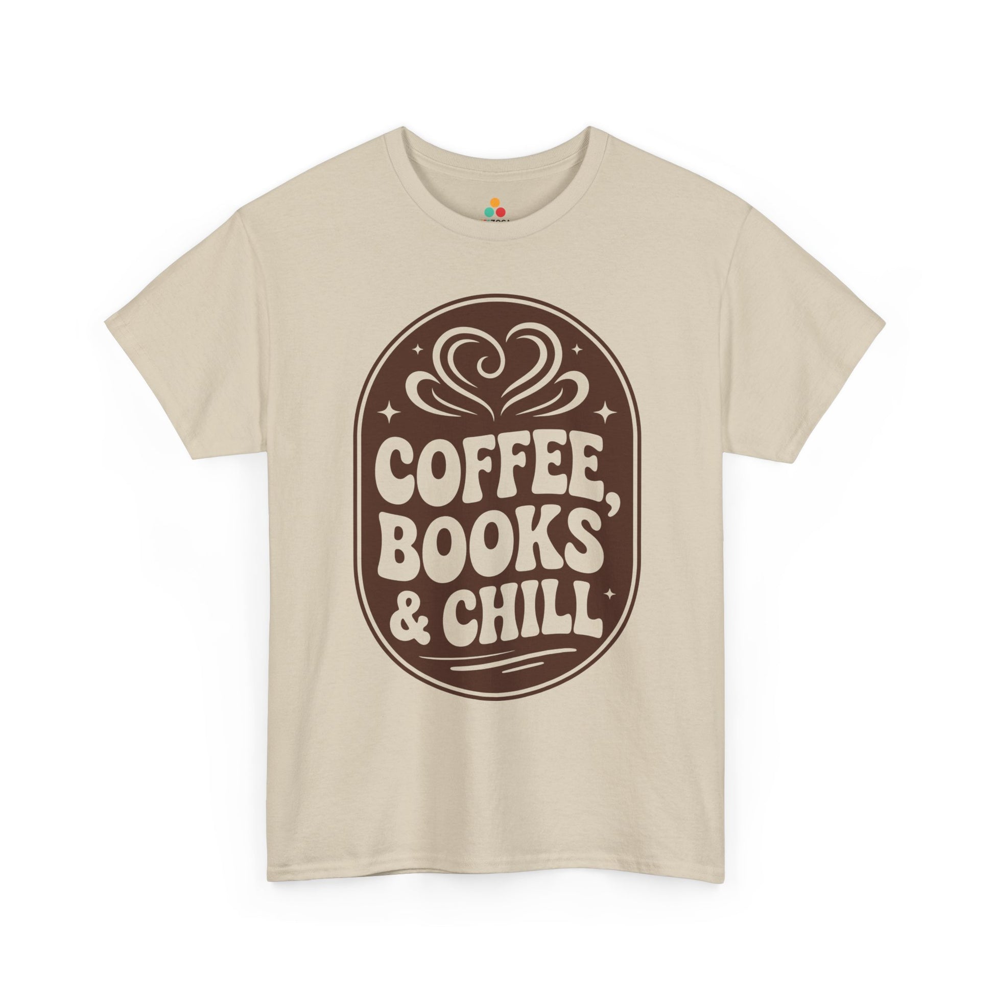 Coffee Books and Chill Unisex T-shirt Cozy Reader Vibes | TEEZOCA 
