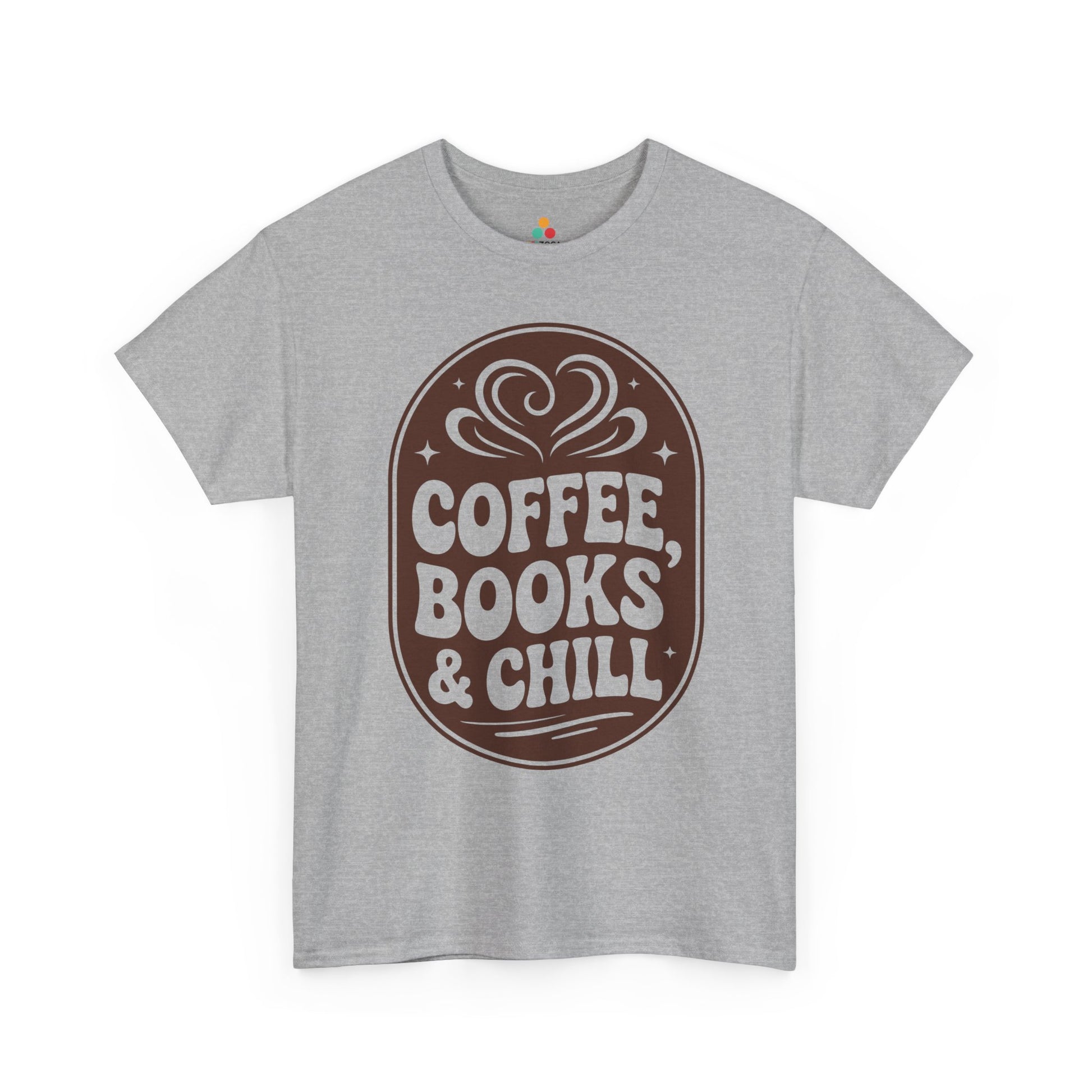 Coffee Books and Chill Unisex T-shirt Cozy Reader Vibes | TEEZOCA 