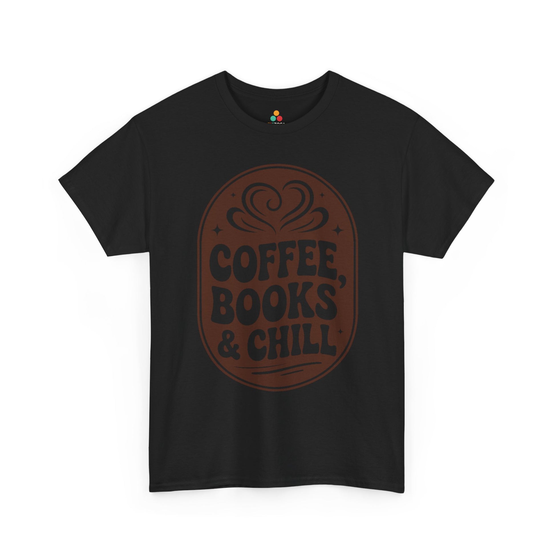 Coffee Books and Chill Unisex T-shirt Cozy Reader Vibes | TEEZOCA 
