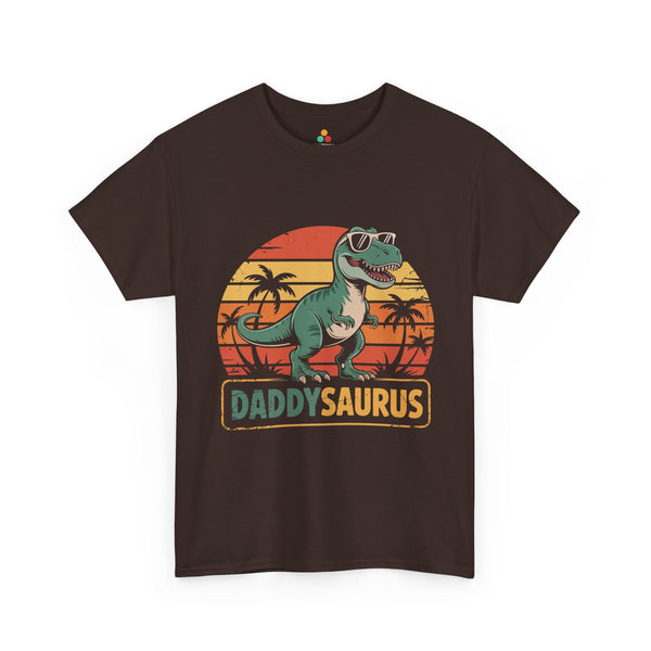 Cool_Daddysaurus_Dinosaur_Graphic_Unisex_T-shirt_TEEZOCA_Father_s_Day_dinosaur_theme_Unisex_T-shirt