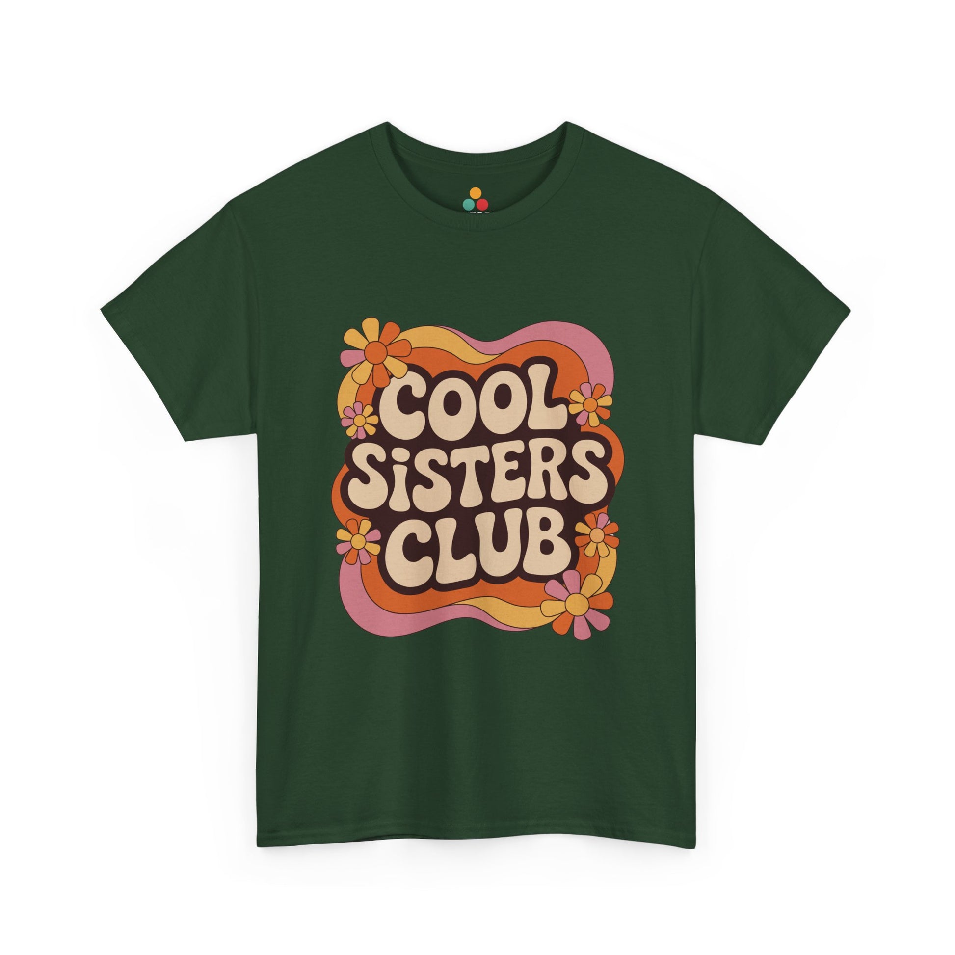 Cool Sisters Club T-Shirt – Retro 70s Aesthetic Tee | TEEZOCA 