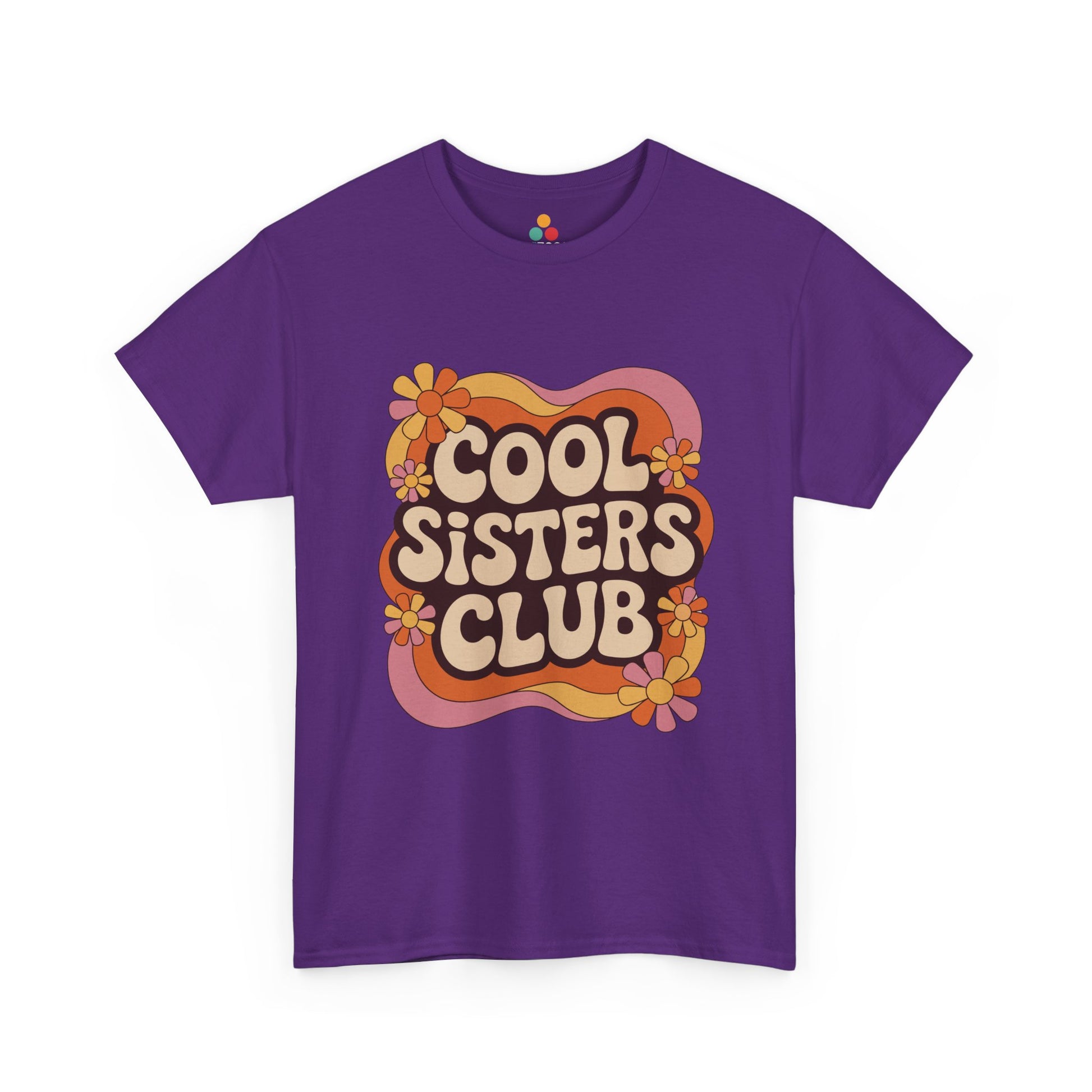 Cool Sisters Club T-Shirt – Retro 70s Aesthetic Tee | TEEZOCA 