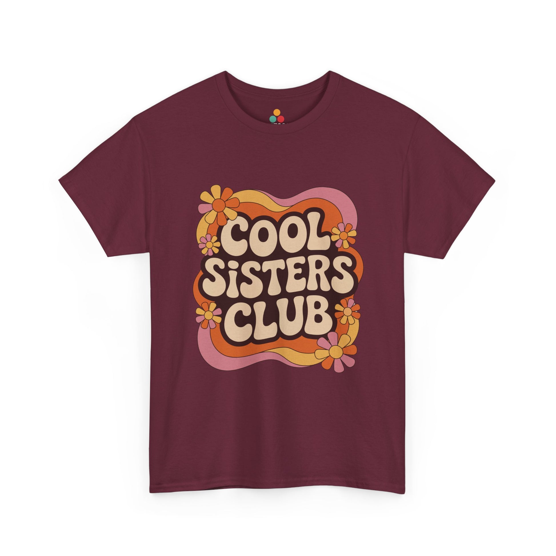 Cool Sisters Club T-Shirt – Retro 70s Aesthetic Tee | TEEZOCA 