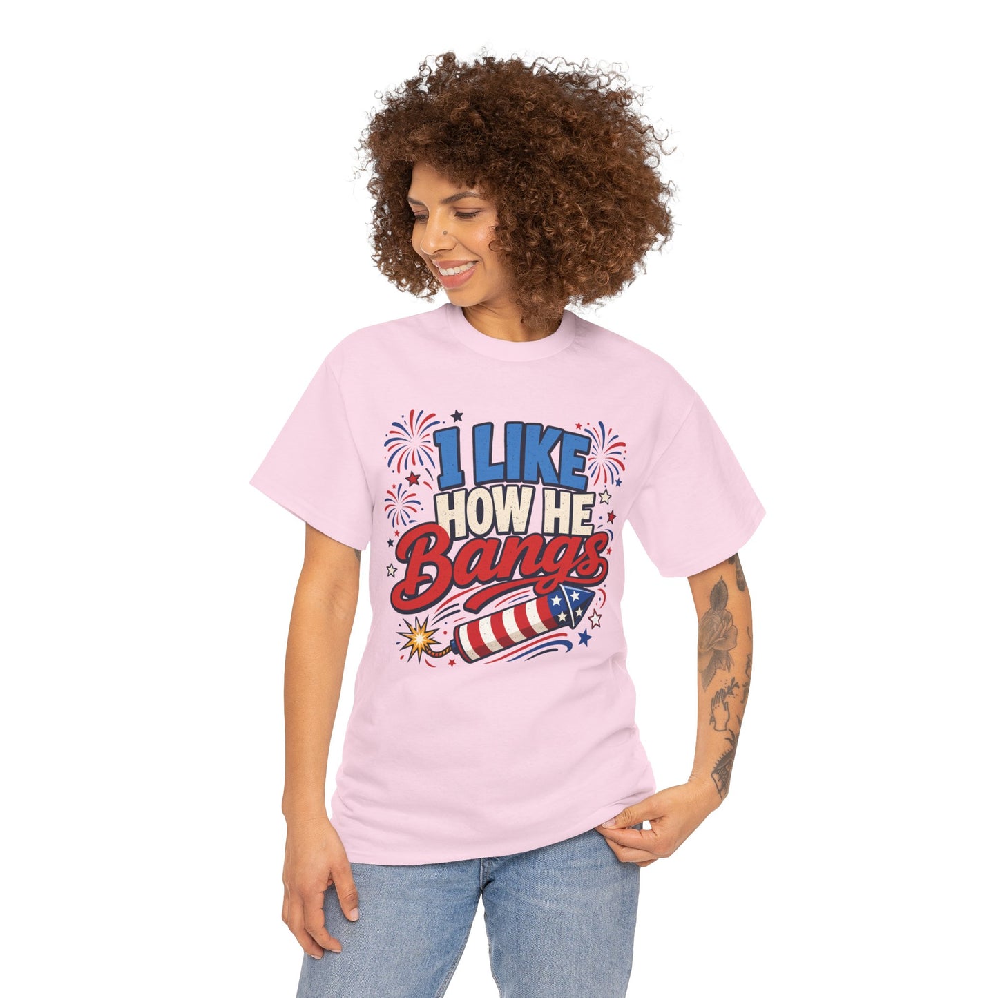 Couples 4th of July Shirts Funny T-shirt — TEEZOCA Bangs Tee

