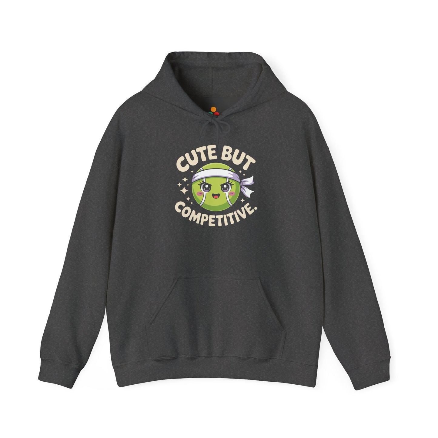 Cute But Competitive Tennis Graphic Unisex Heavy Blend Hoodie | TEEZOCA 