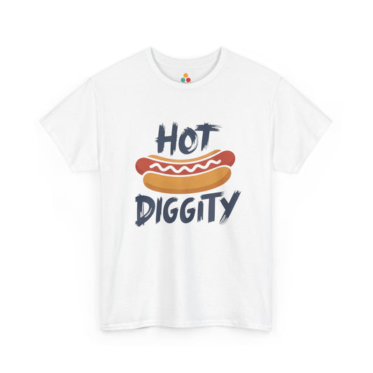 Cute Hot Dog Shirt — Hot Diggity 4th of July T-shirt for BBQs | TEEZOCA 