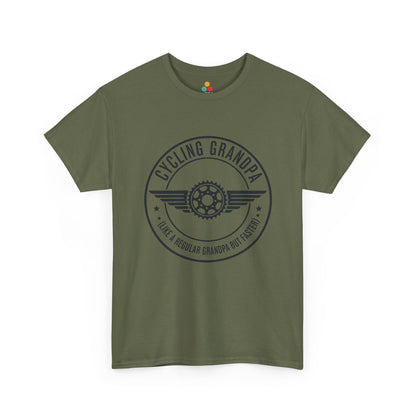 Cycling Grandpa army green T-Shirt – Retro Bike Gear Grandpa Gift | TEEZOCA 