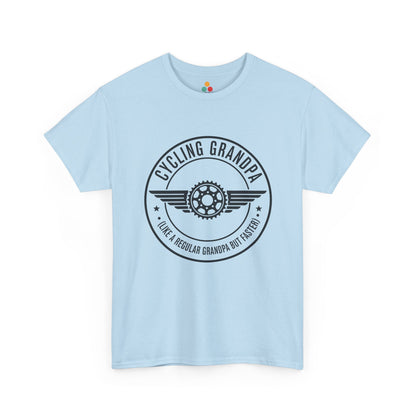 Cycling Grandpa light blue T-Shirt – Retro Bike Gear Grandpa Gift | TEEZOCA 
