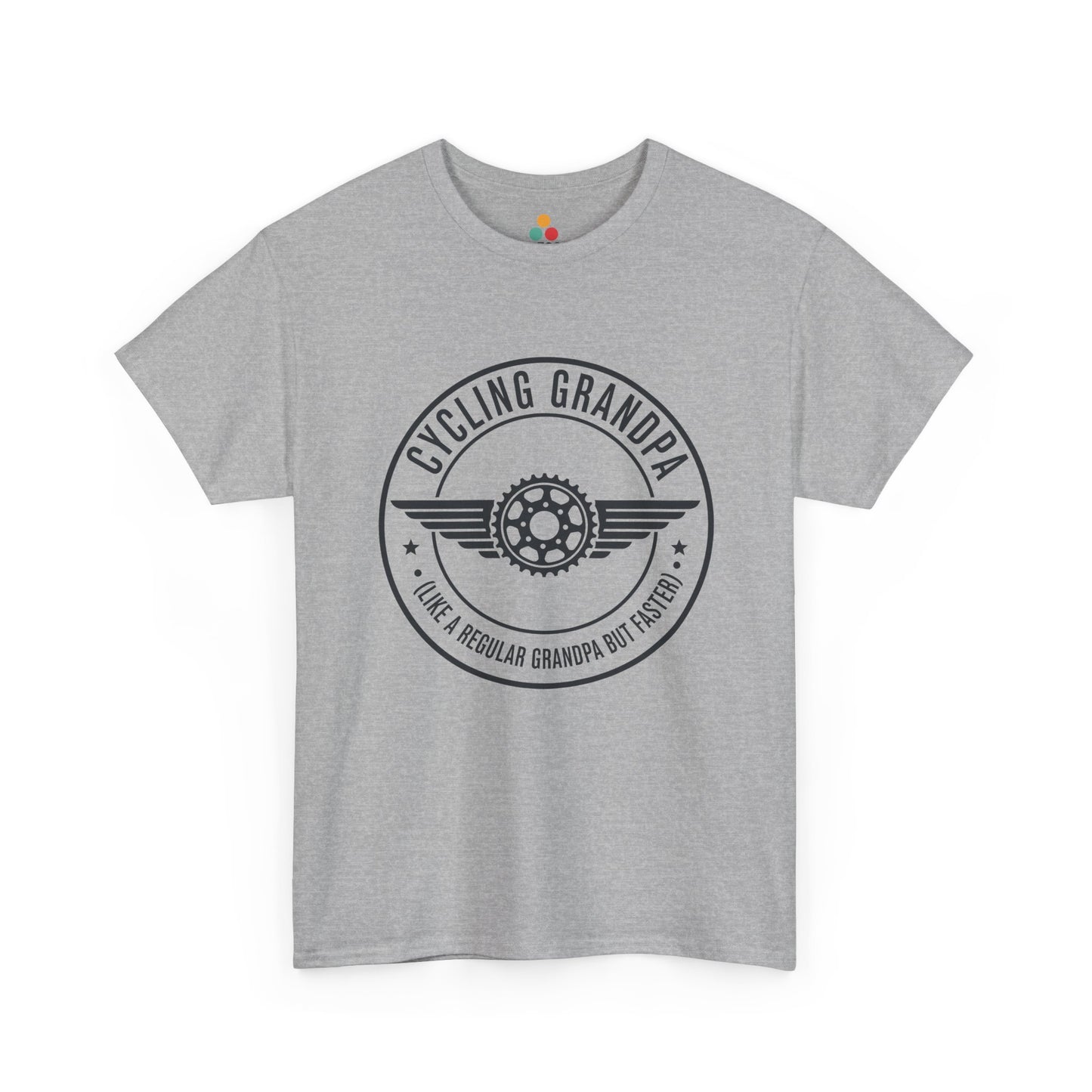 Cycling Grandpa sport grey T-Shirt – Retro Bike Gear Grandpa Gift | TEEZOCA 