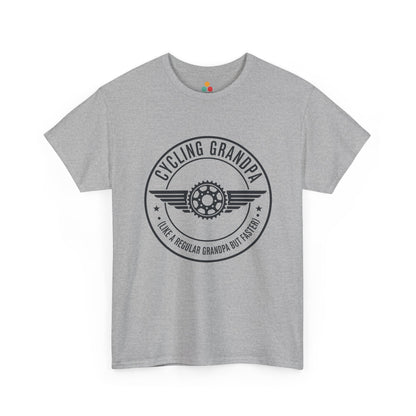 Cycling Grandpa sport grey T-Shirt – Retro Bike Gear Grandpa Gift | TEEZOCA 