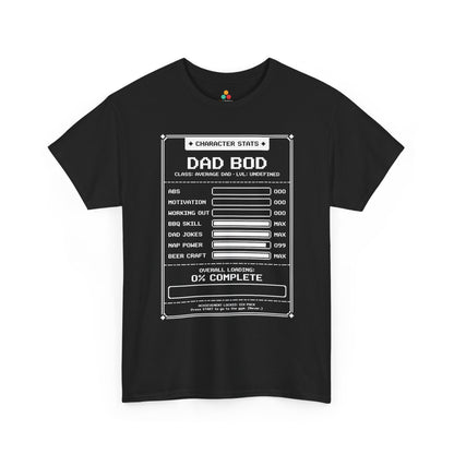 Dad Bod Shirt Funny Dad Joke Loading Gamer Unisex T-shirt Gift | TEEZOCA 