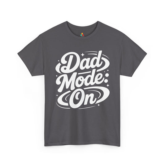 Dad Mode On Unisex T-shirt Bold Script Graphic Streetwear | TEEZOCA Dad Mode On bold script Unisex T-shirt modern father style