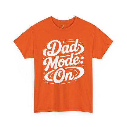 Dad Mode On Unisex T-shirt Bold Script Graphic Streetwear | TEEZOCA Dad Mode On lettering artwork Unisex T-shirt lifestyle fashion