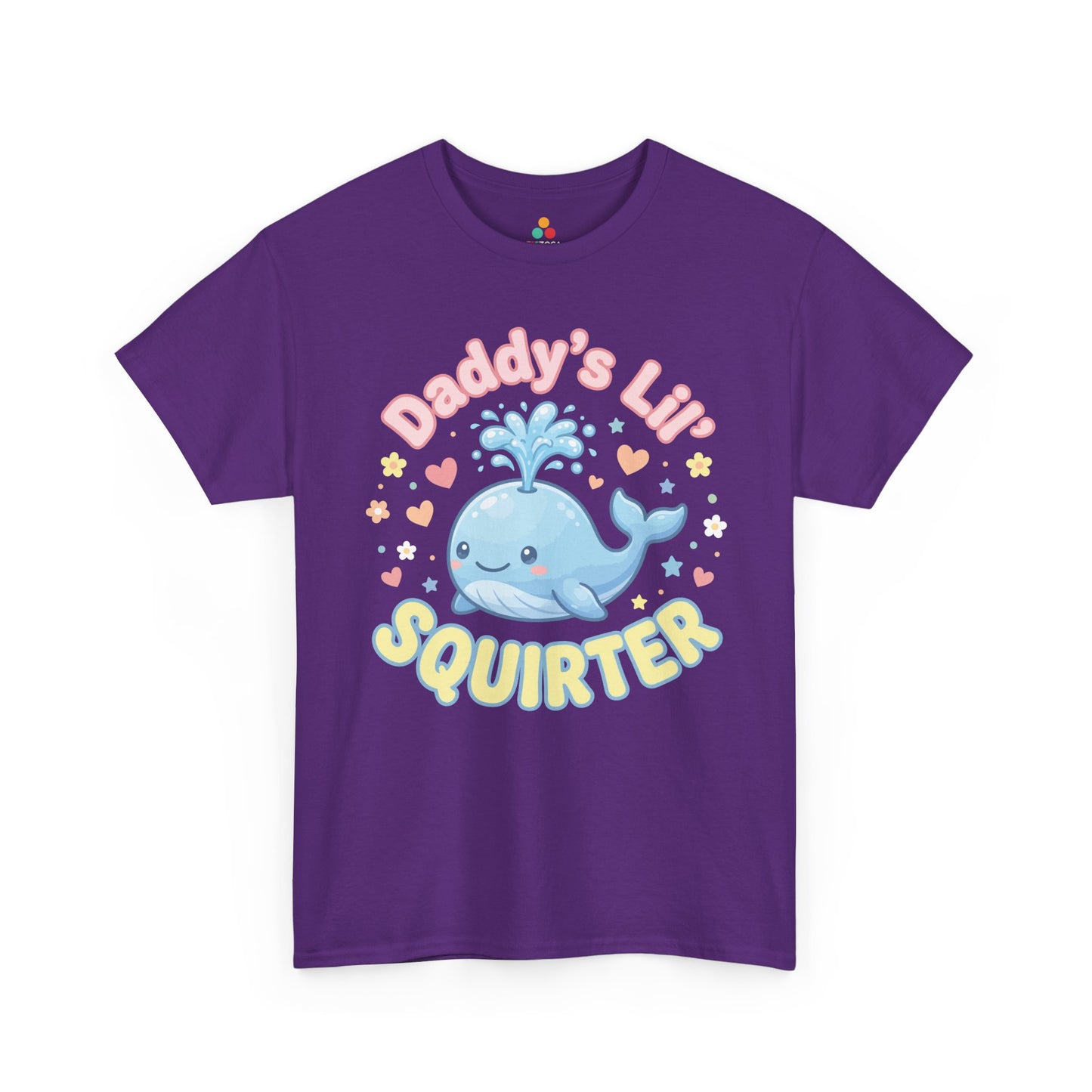Daddy’s Lil Squirt Funny Whale Matching Family Father's Day T-shirt | TEEZOCA 