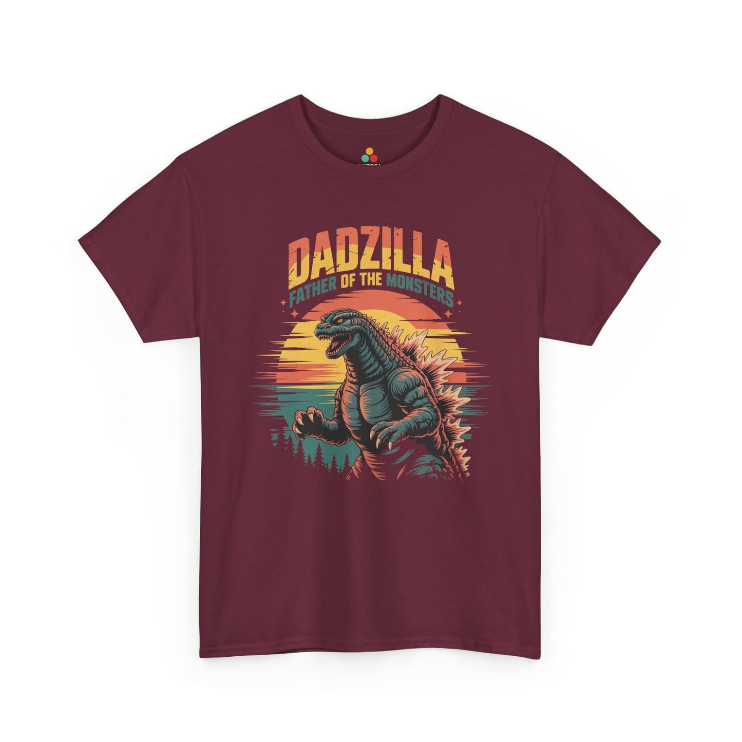 Dadzilla Father of the Monsters Vintage Monster Dad Graphic T-Shirt | TEEZOCA funny dad monster graphic Unisex T-shirt