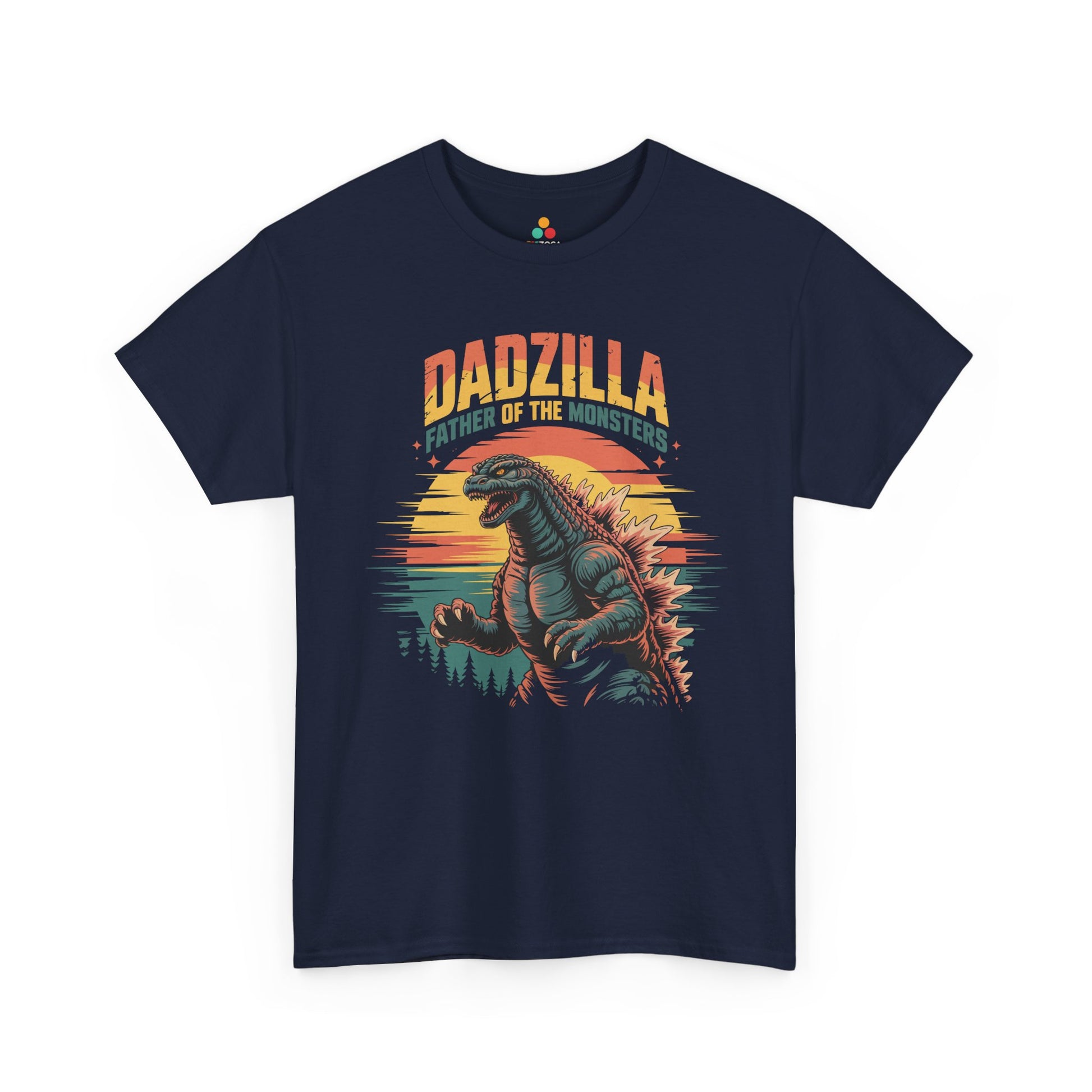 Dadzilla Father of the Monsters Vintage Monster Dad Graphic T-Shirt | TEEZOCA humorous Father’s Day graphic Unisex T-shirt
