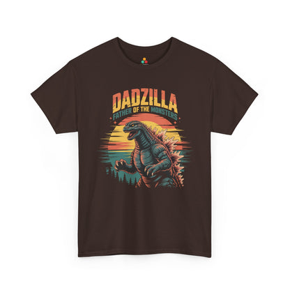 Dadzilla Father of the Monsters Vintage Monster Dad Graphic T-Shirt | TEEZOCA retro sunset monster dad design Unisex T-shirt