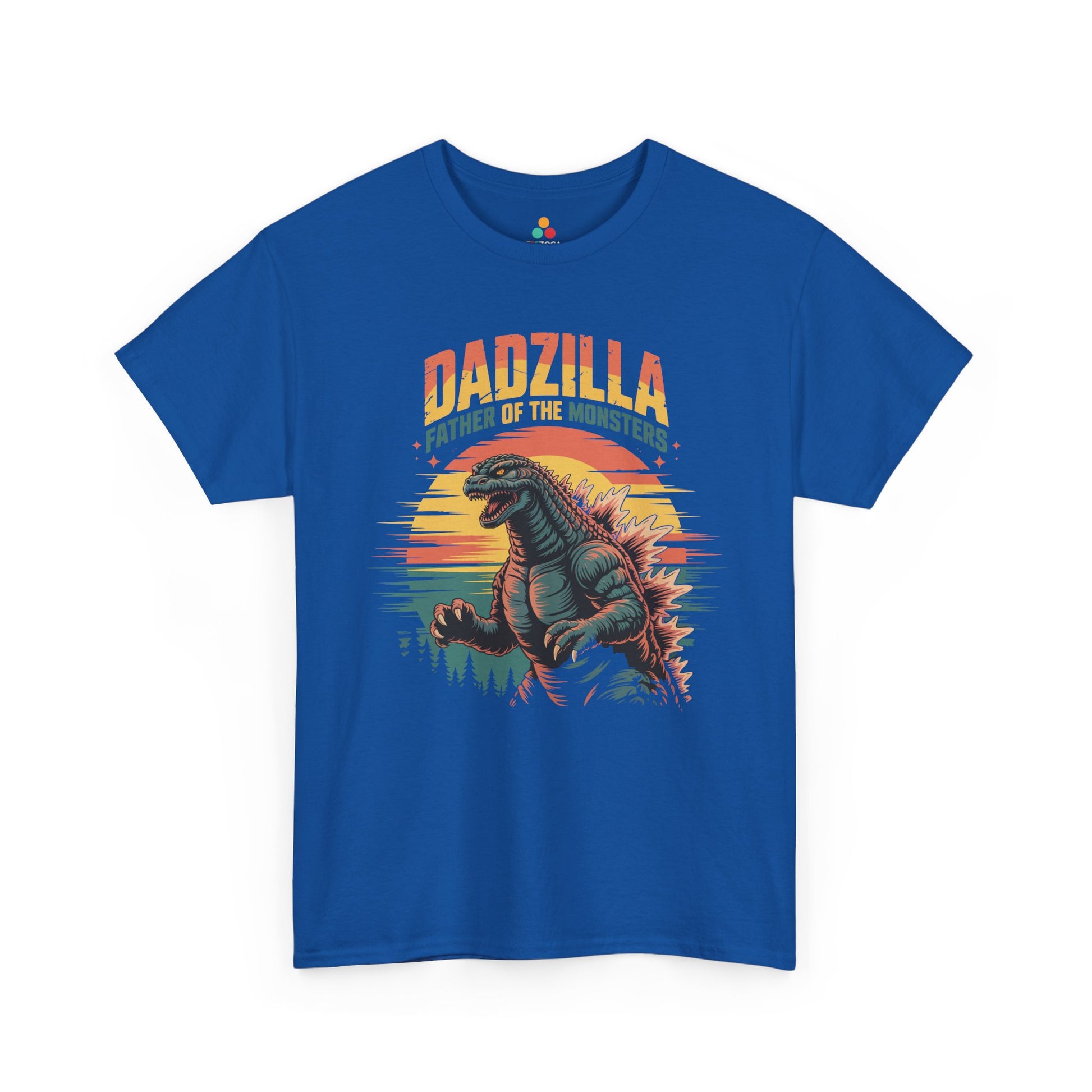 Dadzilla Father of the Monsters Vintage Monster Dad Graphic T-Shirt | TEEZOCA vintage Godzilla style dad shirt Unisex T-shirt