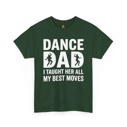 Dance dad t-shirt by TEEZOCA with proud dad message, playful dance humor, and father daughter gift appeal.
