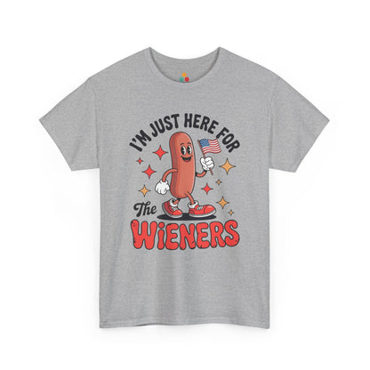 Designed for Tailgate Shirt fans, this TEEZOCA t-shirt shows a cheerful hot dog slogan with Funny Wiener Shirt humor.
