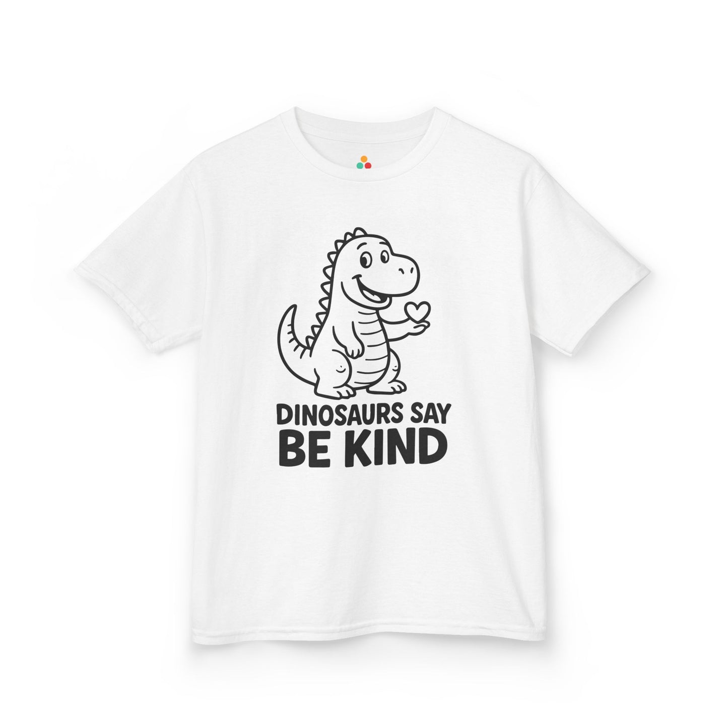 Dinosaurs Say Be Kind Orange Unity Day Kids T-shirt | TEEZOCA be kind dinosaur orange school awareness Kids T-shirt