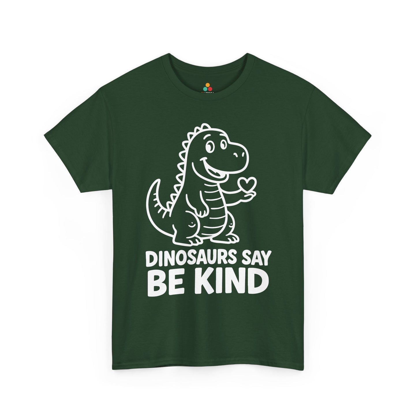 Dinosaurs Say Be Kind Unity Day Anti-Bullying Awareness Unisex T-shirt | TEEZOCA friendly dinosaur be kind Unisex T-shirt