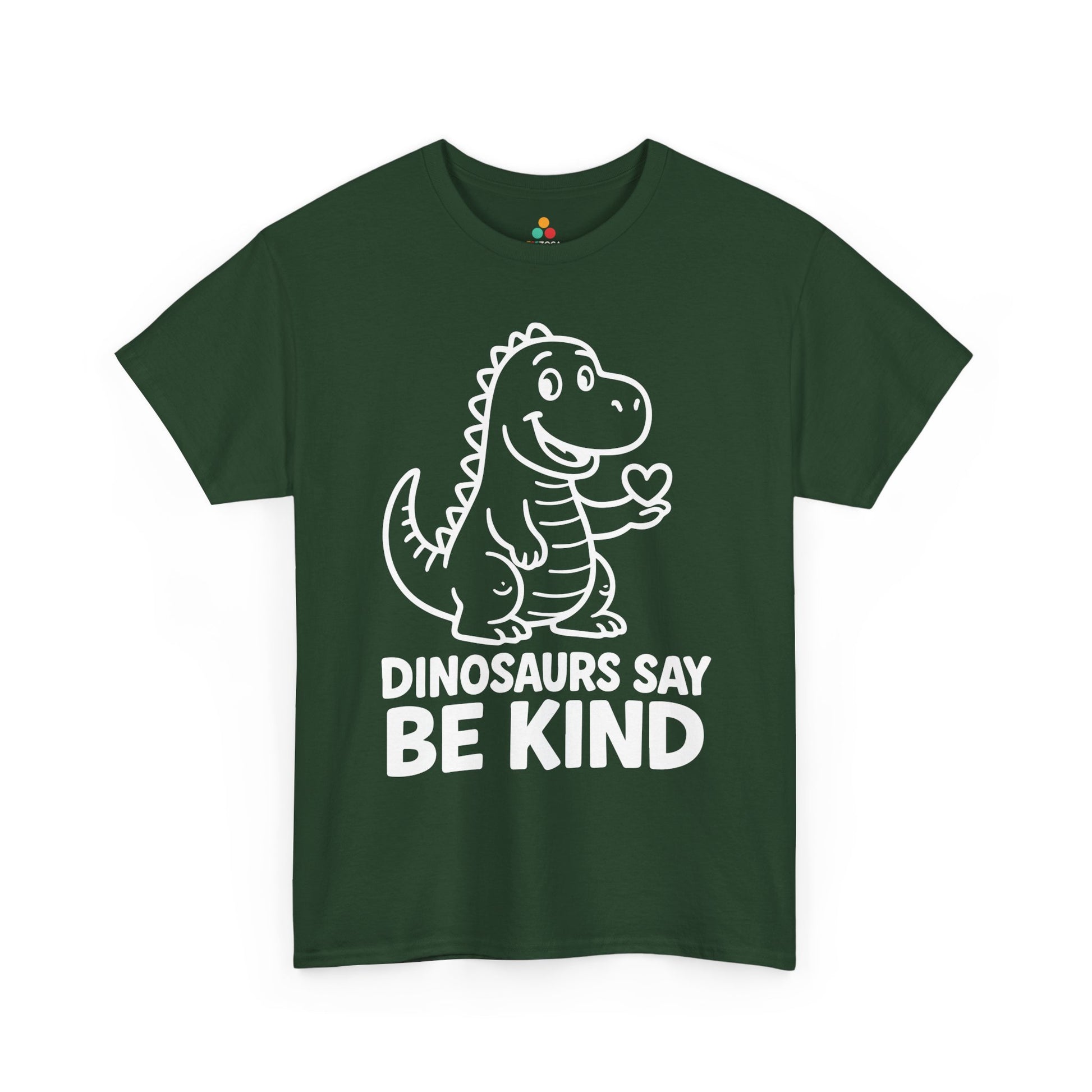 Dinosaurs Say Be Kind Unity Day Anti-Bullying Awareness Unisex T-shirt | TEEZOCA friendly dinosaur be kind Unisex T-shirt