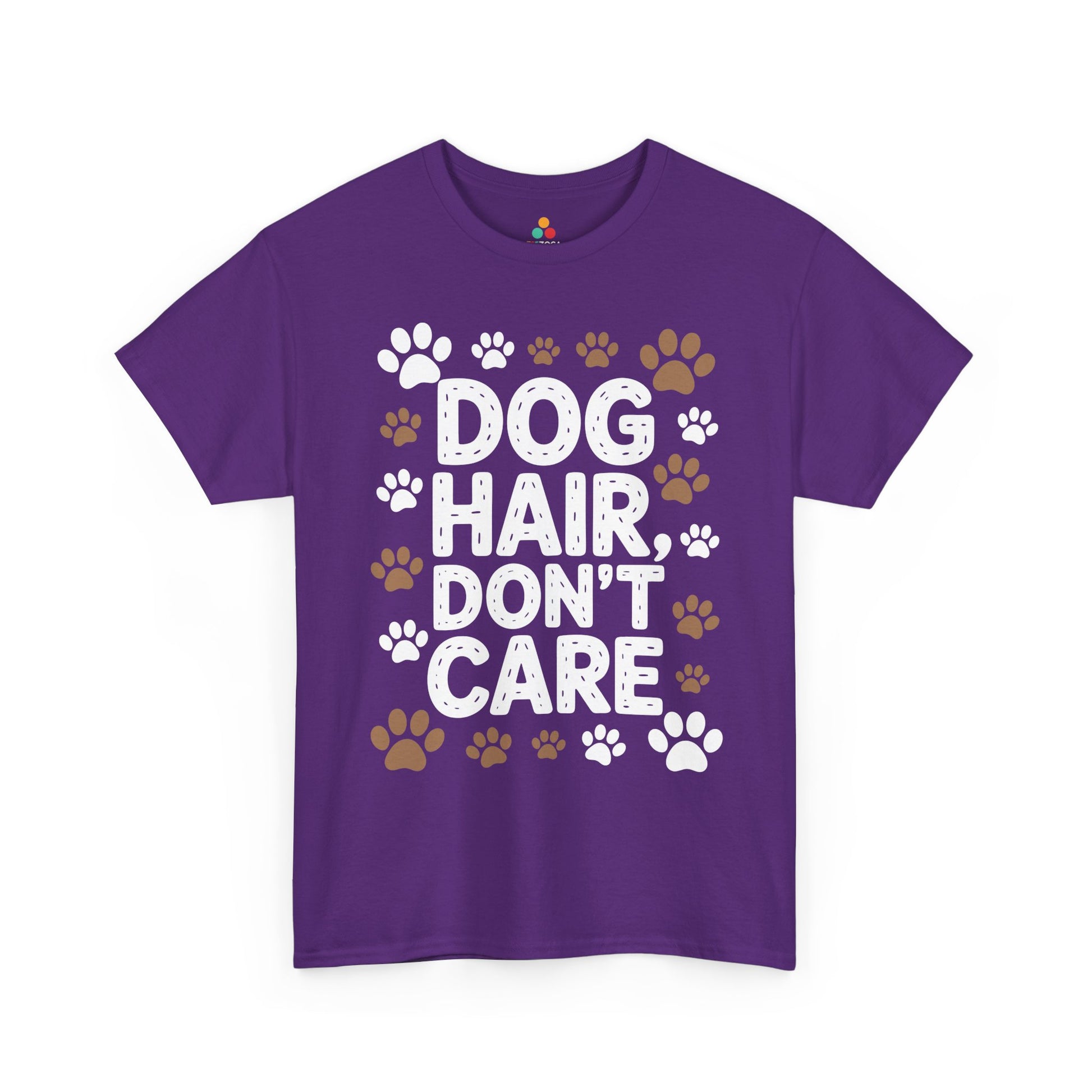 Dog Hair Don’t Care Funny Dog Lover Unisex T-shirt | TEEZOCA 