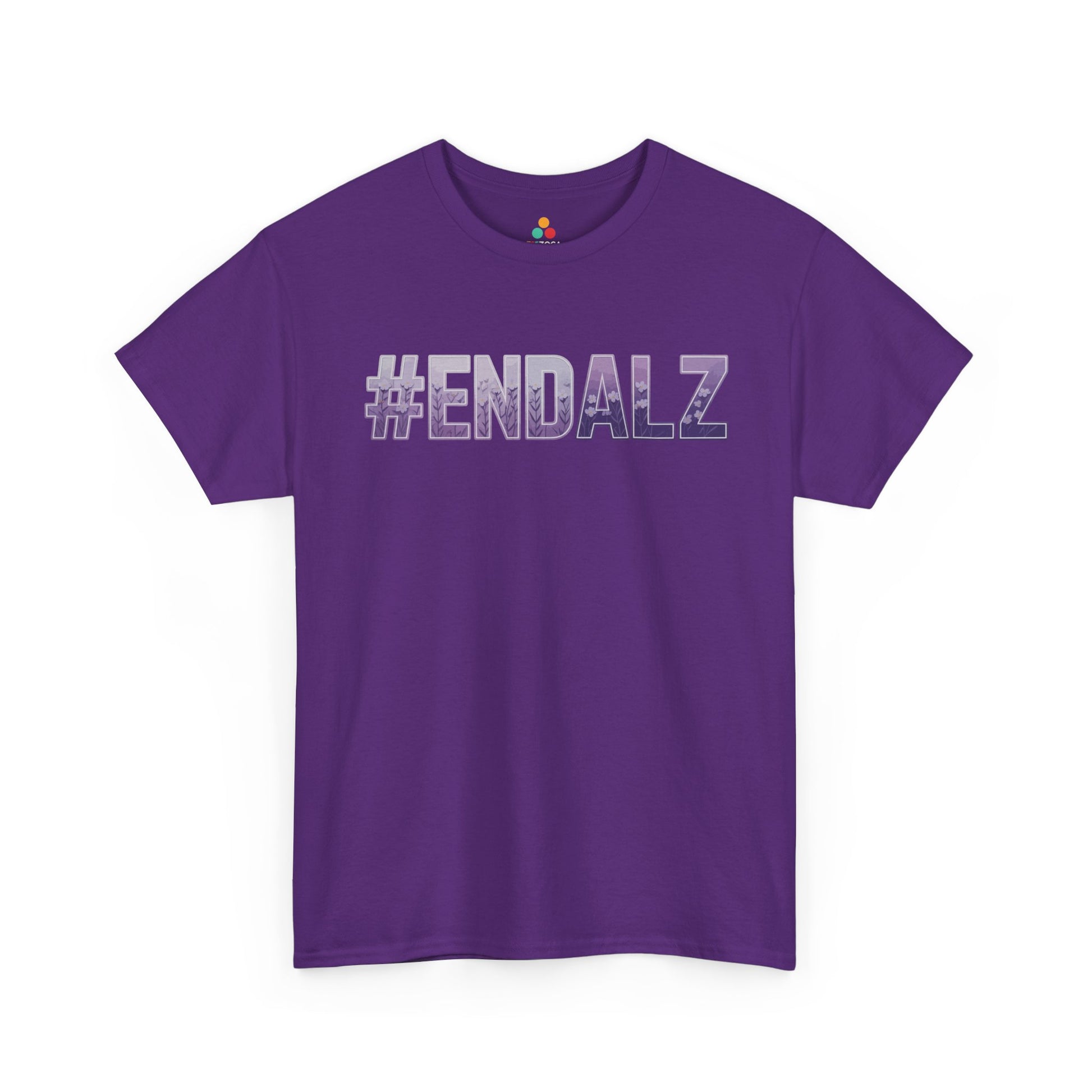 ENDALZ Alzheimer Awareness Hashtag Unisex T-shirt | TEEZOCA 