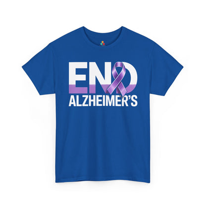 END Alzheimer’s Unisex T-shirt – Purple Ribbon Awareness | TEEZOCA 