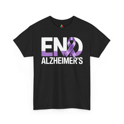 END Alzheimer’s Unisex T-shirt – Purple Ribbon Awareness | TEEZOCA 