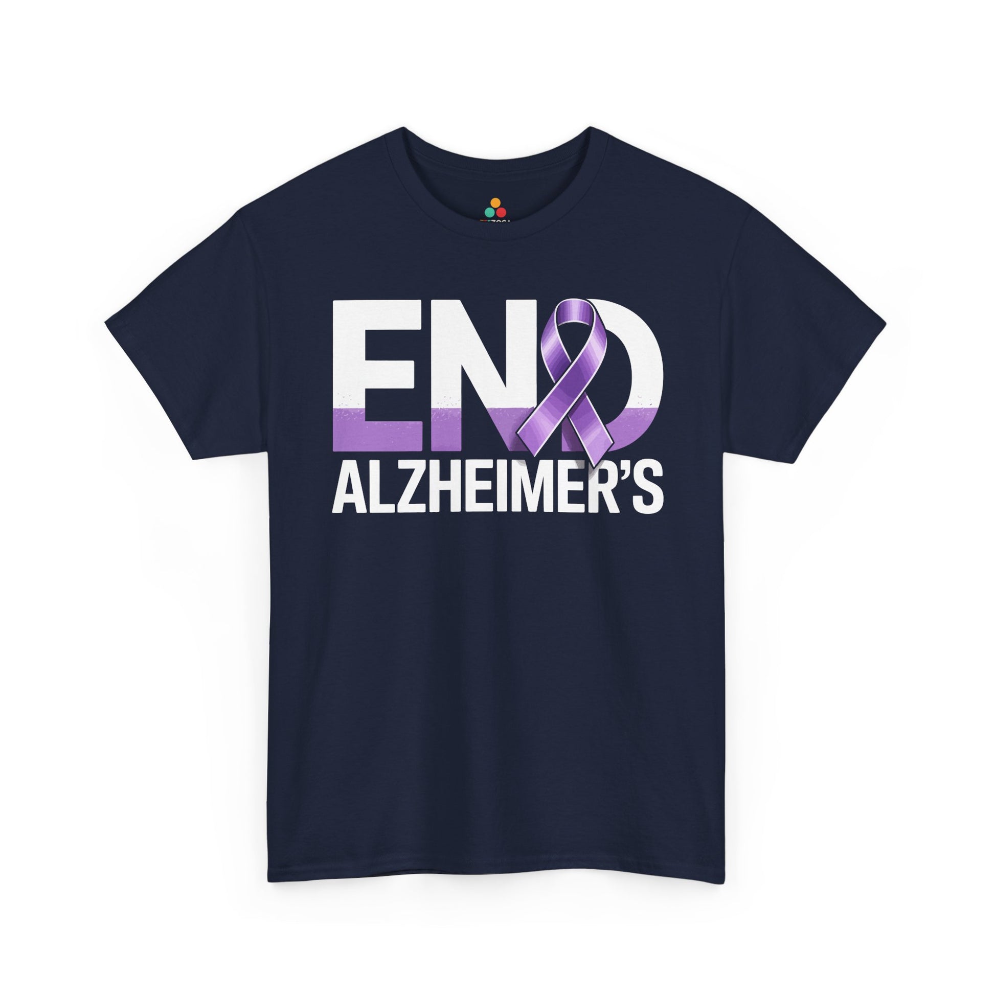 END Alzheimer’s Unisex T-shirt – Purple Ribbon Awareness | TEEZOCA 