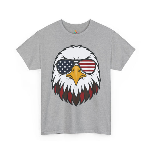 Eagle American Flag Shirt Bald Eagle Sunglasses T-shirt Gift | TEEZOCA 