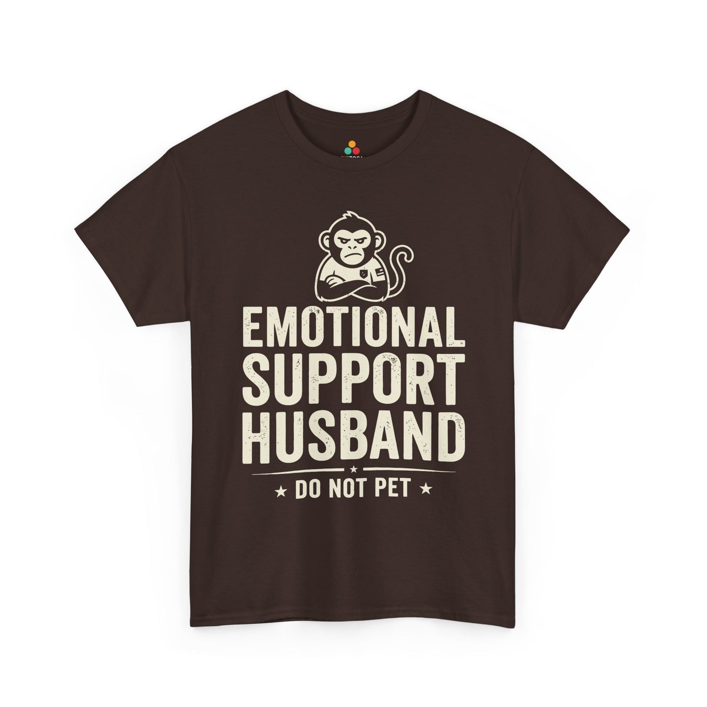Emotional Support Husband Do Not Pet Funny Husband Unisex T-shirt | TEEZOCA 