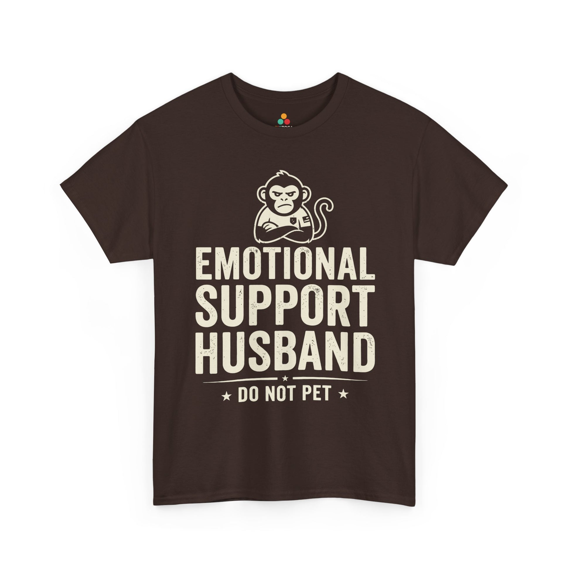 Emotional Support Husband Do Not Pet Funny Husband Unisex T-shirt | TEEZOCA 
