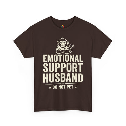 Emotional Support Husband Do Not Pet Funny Husband Unisex T-shirt | TEEZOCA 