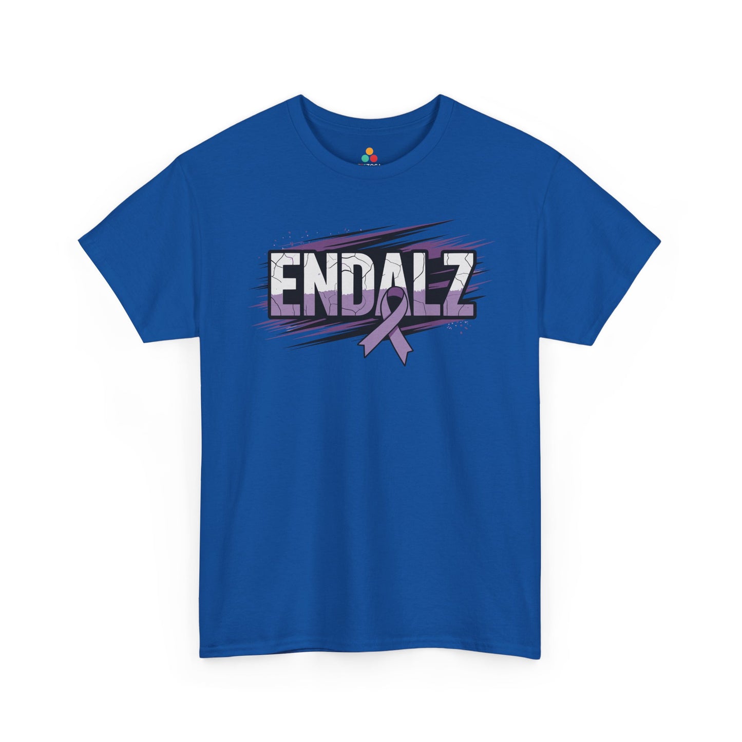 End ALZ Unisex T-shirt Purple Ribbon Alzheimer’s Awareness Graphic | TEEZOCA 