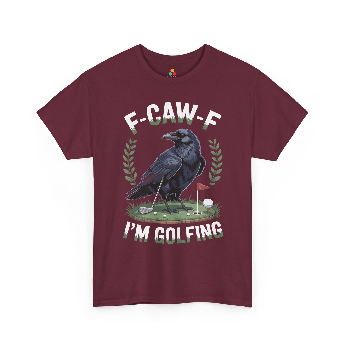 F-Caw-F I'm Golfing Funny Crow Unisex T-shirt | TEEZOCA 
