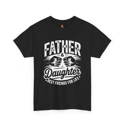 Father & Daughter Best Friends For Life Fist Bump T-Shirt – Father's Day Gift for Dad | TEEZOCA 