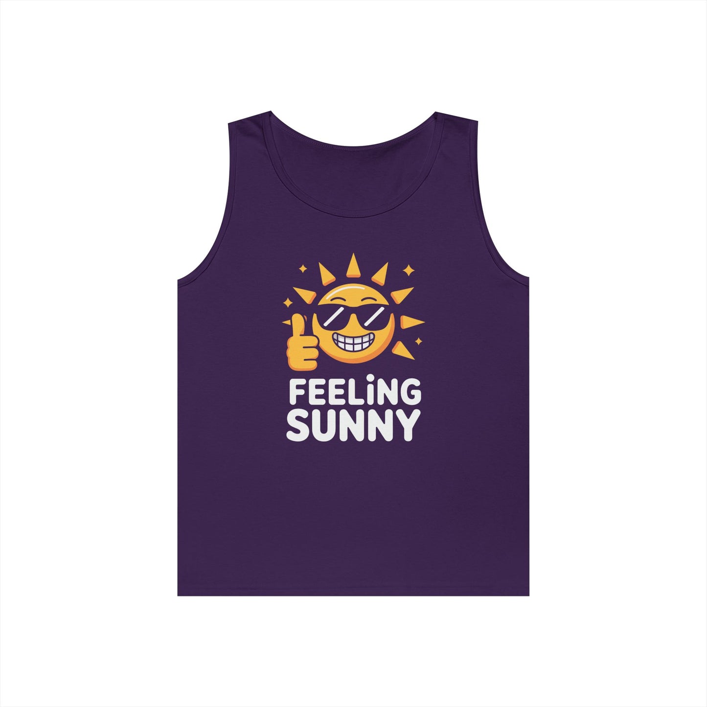 Feeling Sunny Unisex Tank Top for Positive Vibes and Everyday Streetwear | TEEZOCA 