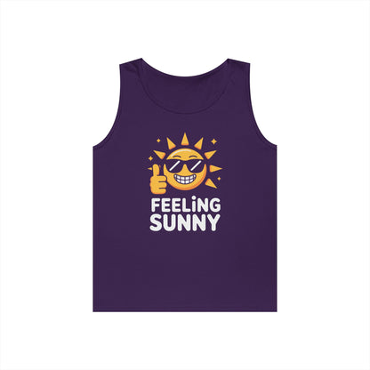 Feeling Sunny Unisex Tank Top for Positive Vibes and Everyday Streetwear | TEEZOCA 