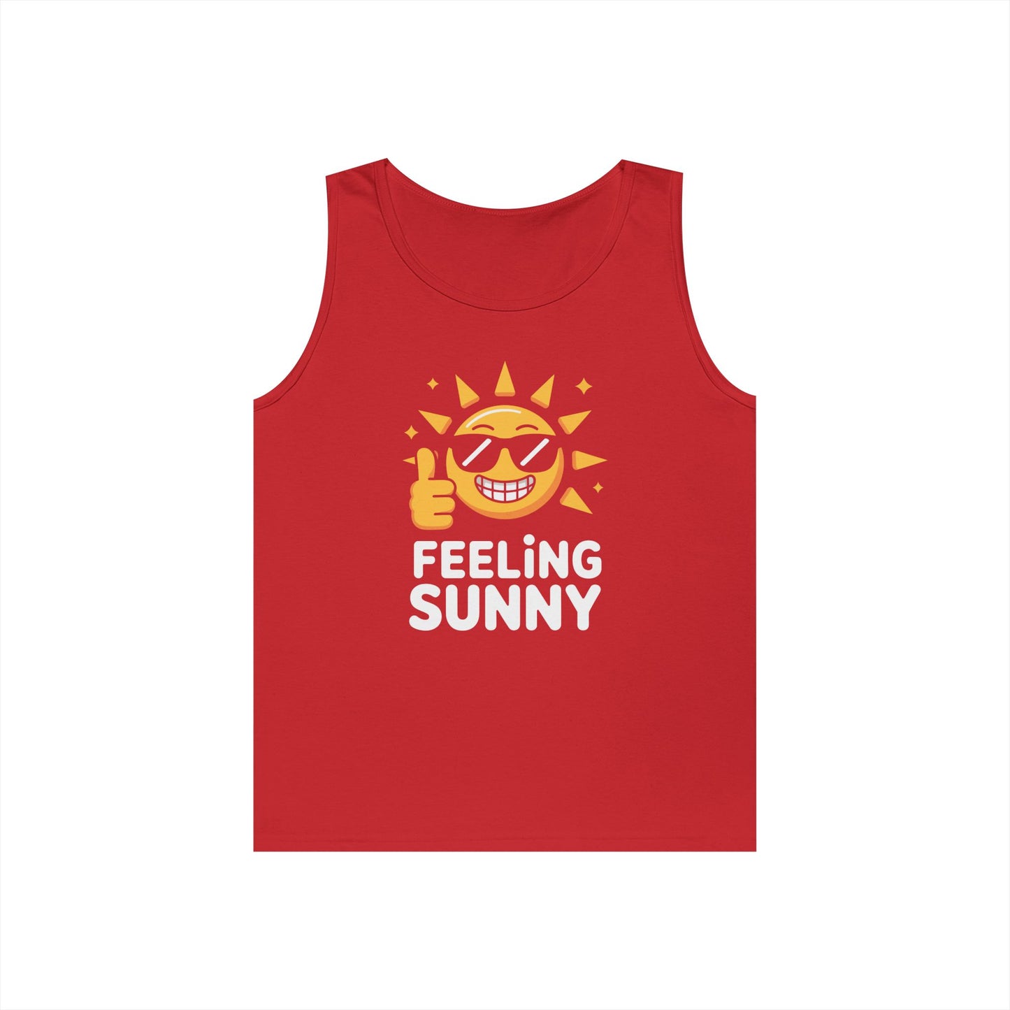 Feeling Sunny Unisex Tank Top for Positive Vibes and Everyday Streetwear | TEEZOCA 