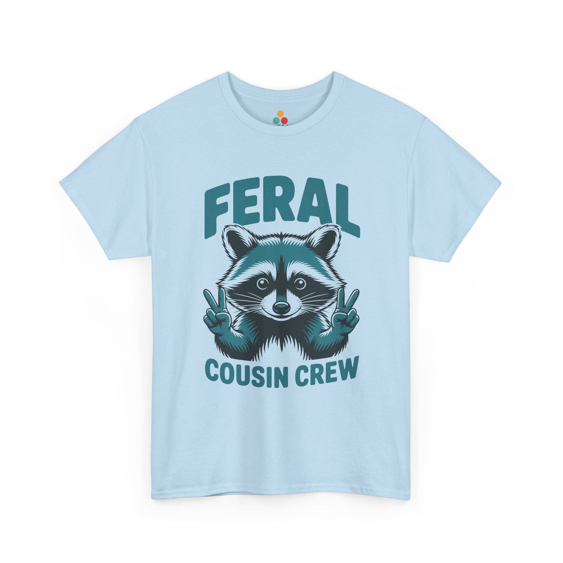 Feral Cousin Crew Raccoon Graphic T-Shirt – Funny Cousins & Family Matching Tee for Cousins | TEEZOCA 