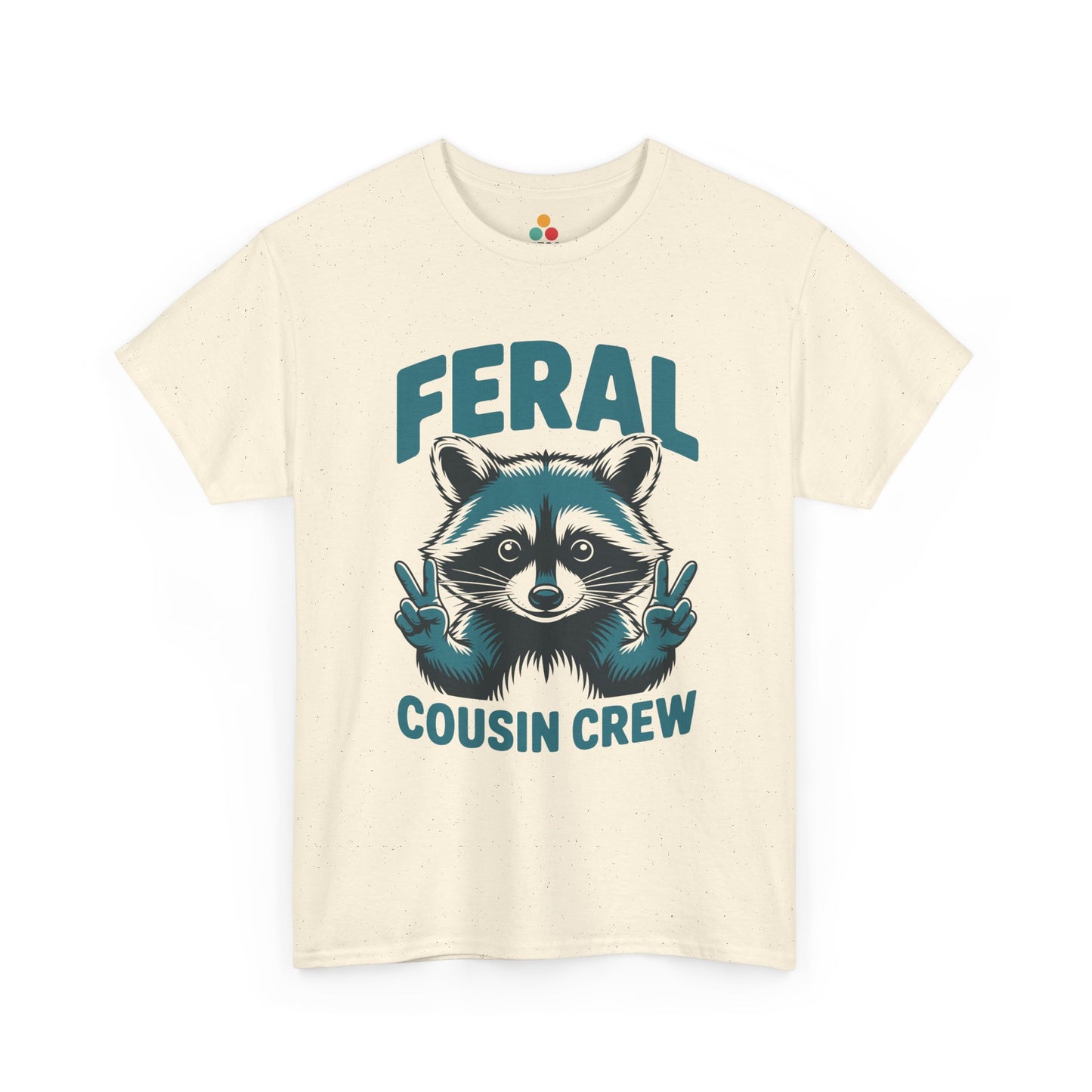 Feral Cousin Crew Raccoon Graphic T-Shirt – Funny Cousins & Family Matching Tee for Cousins | TEEZOCA 